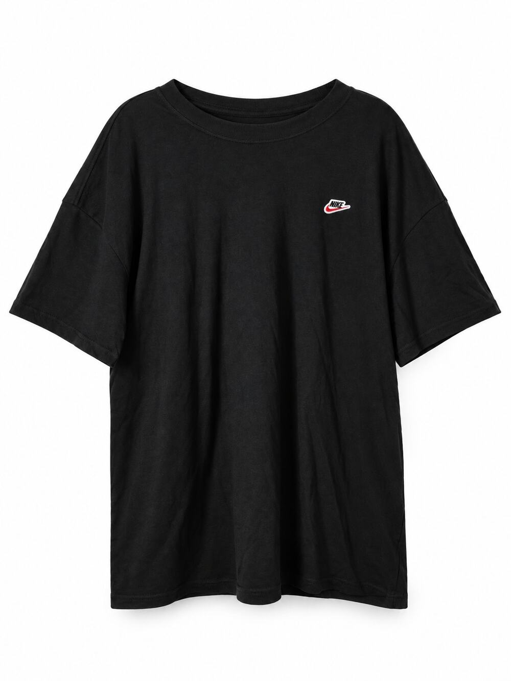 Nike Sportswear Boyfriend Tee Womens XL Black Loose Fit Cotton Crew Unworn